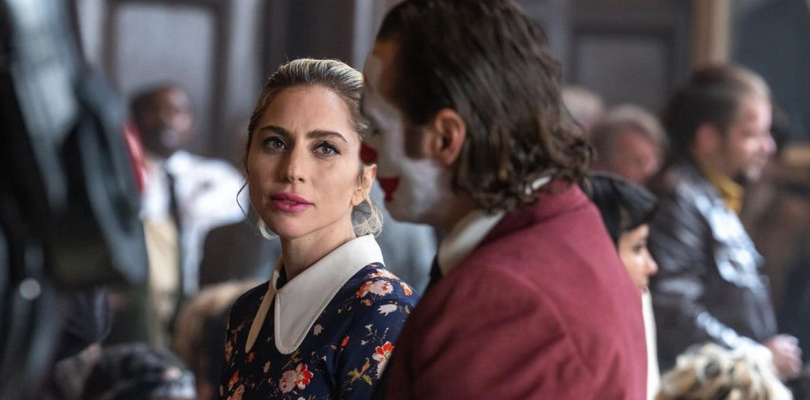 Joaquin Phoenix et Lady Gaga dans Joker : Folie à deux (2024).