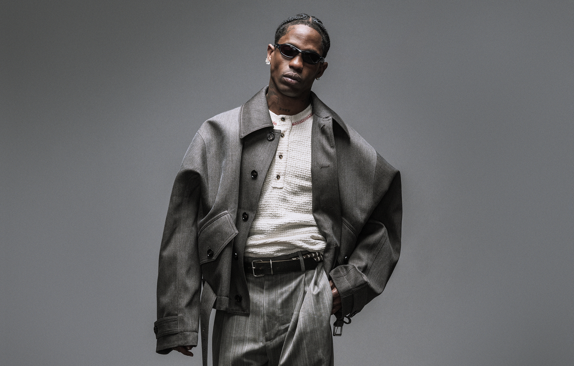 Travis Scott par Pieter Hugo en cover du Numéro Homme 49.